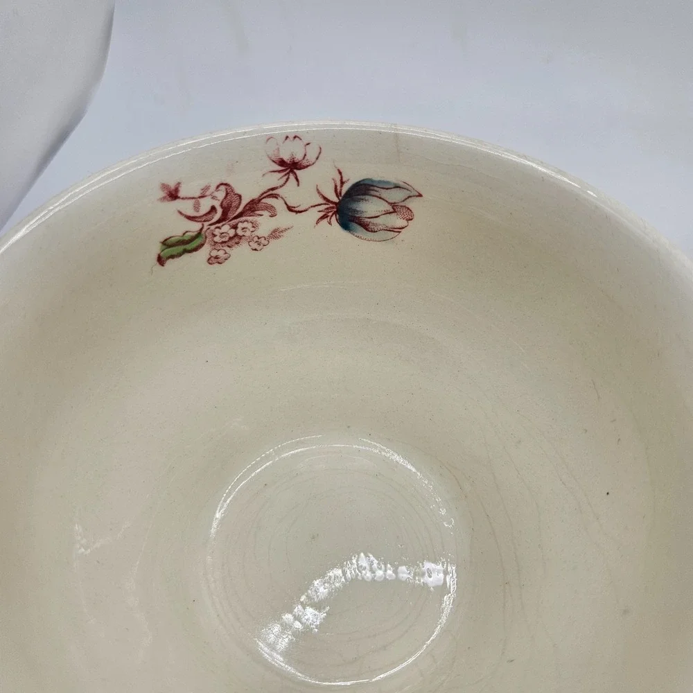 Vintage Johnson Brother's Floral Transferware Tea Cups Set of 2 Cottagecore